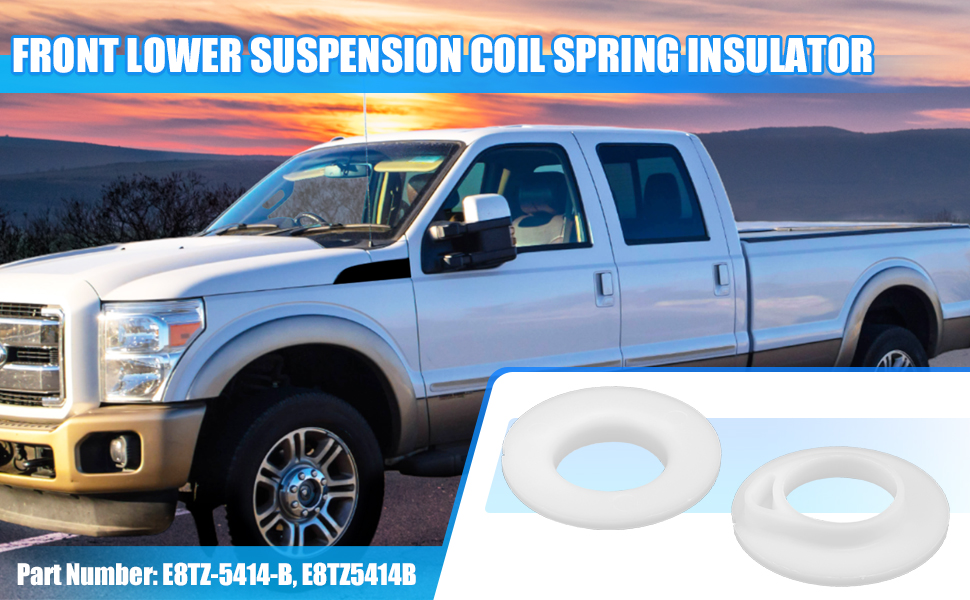 X AUTOHAUX 2 Pcs Front Lower Suspension Coil Spring