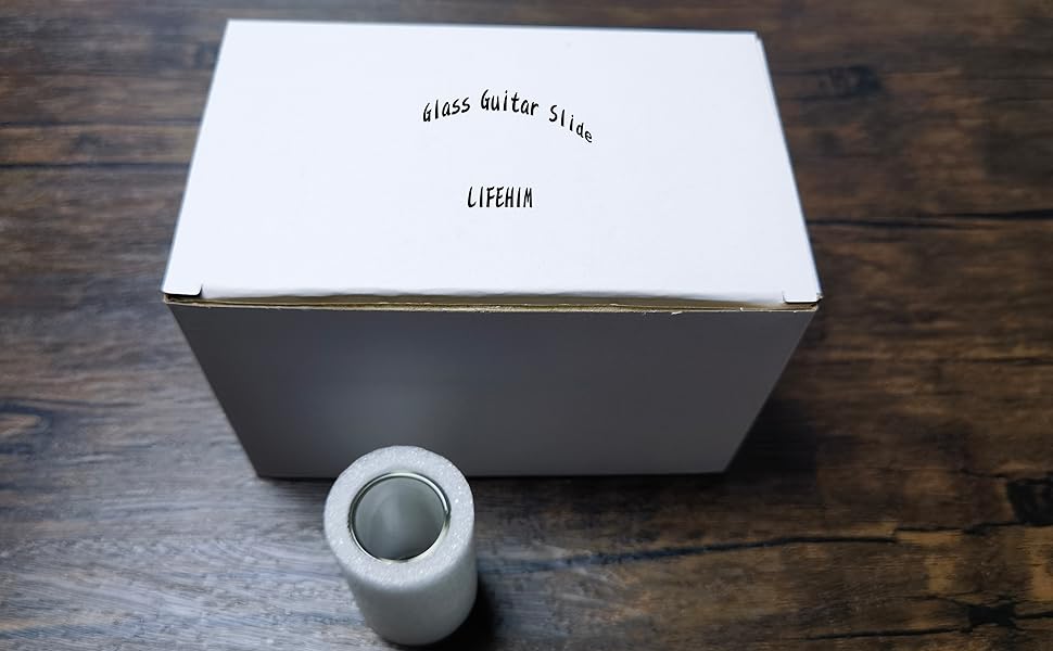 Glass Guitar Slides for Electric and Acoustic Medium Glass