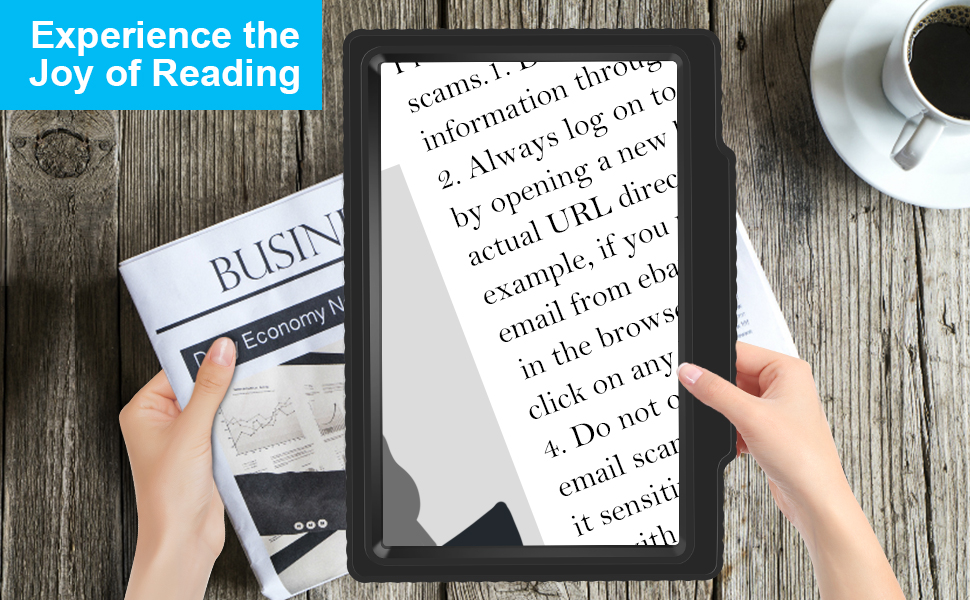 JUOIFIP 5X Magnifying Glass for Reading, Large and Lightweight