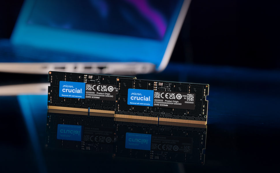 Crucial 32GB DDR5 RAM Kit (2x16GB), 4800MHz CL40 Laptop Memory