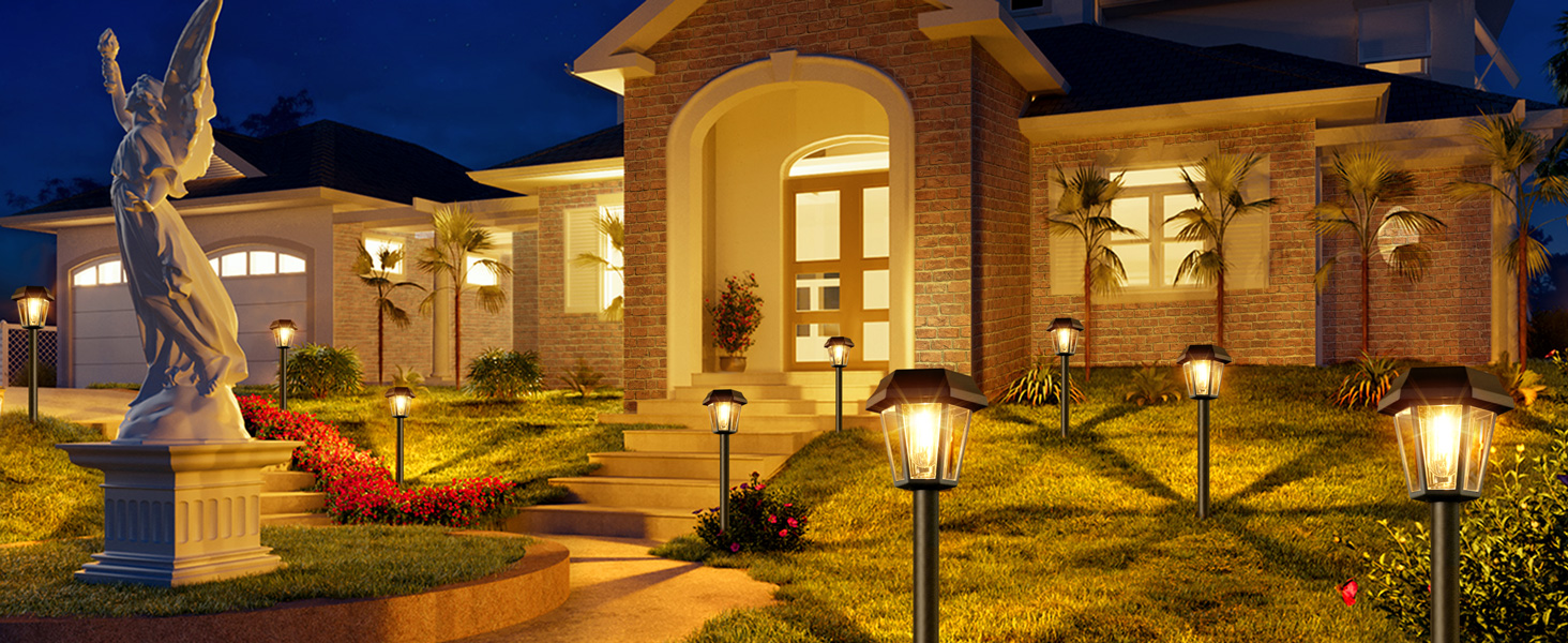 frontdoor backyard lights outdoor landscape path lights