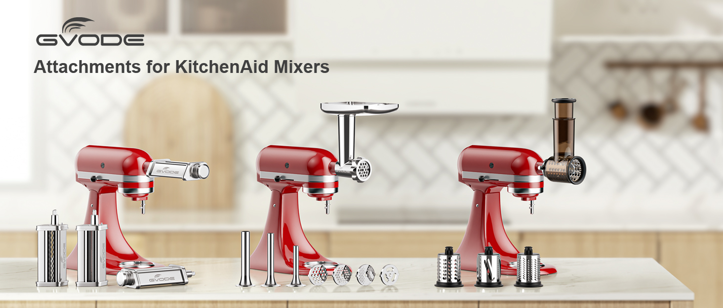 Meat Grinder&Slicer Shredder Attachment for KitchenAid Stand Mixer, for
