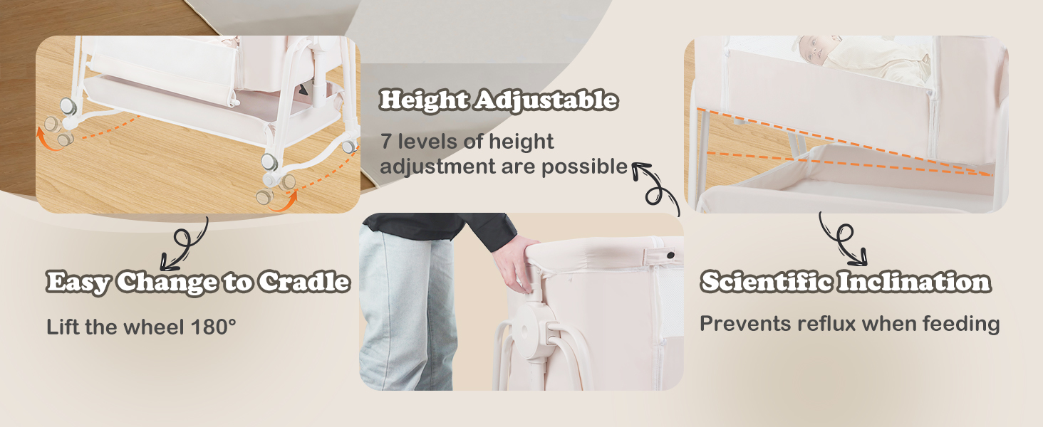 adjustable baby bassinets bedside sleeper