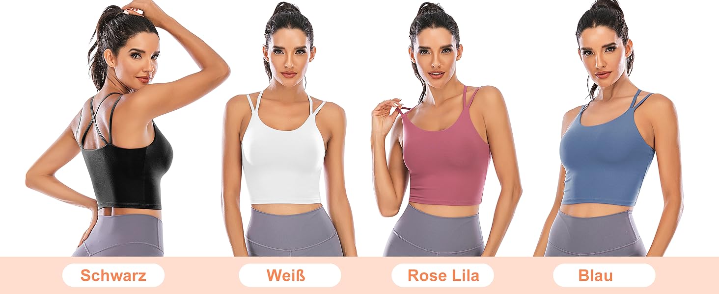 sport bh push up sport bh damen starker halt große brüste sport bustier damen sport bh set