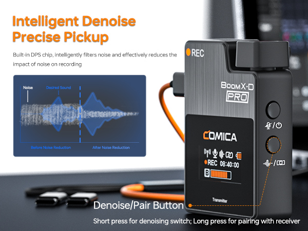 Amazon.com: COMICA BoomX-D PRO Wireless Lavalier Microphone