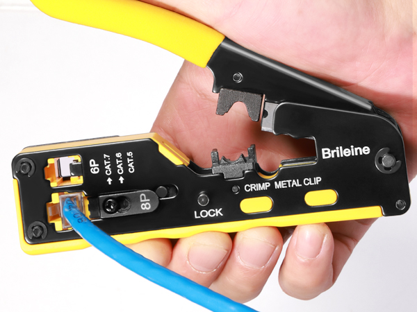 PASTIME.ORIGINALSTOOL【0/0】 PETECHTOOL RJ45 Crimp Tool Pass Through Ethernet Crimping