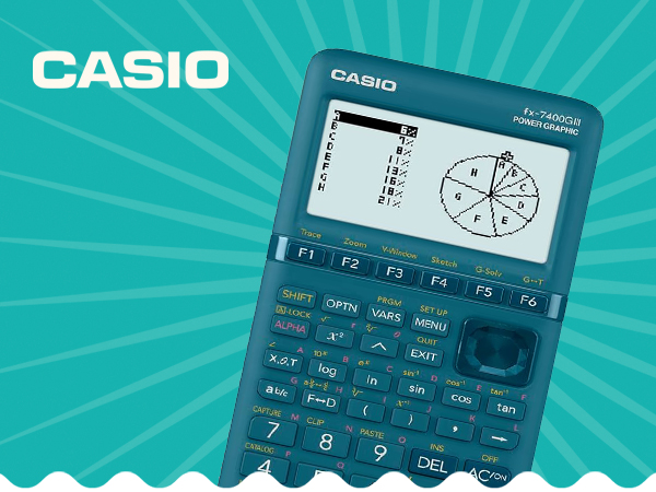 Casio FX-7400GIII Calcolatrice Grafica - Display Monocromatico 21 Cifre, Programmable