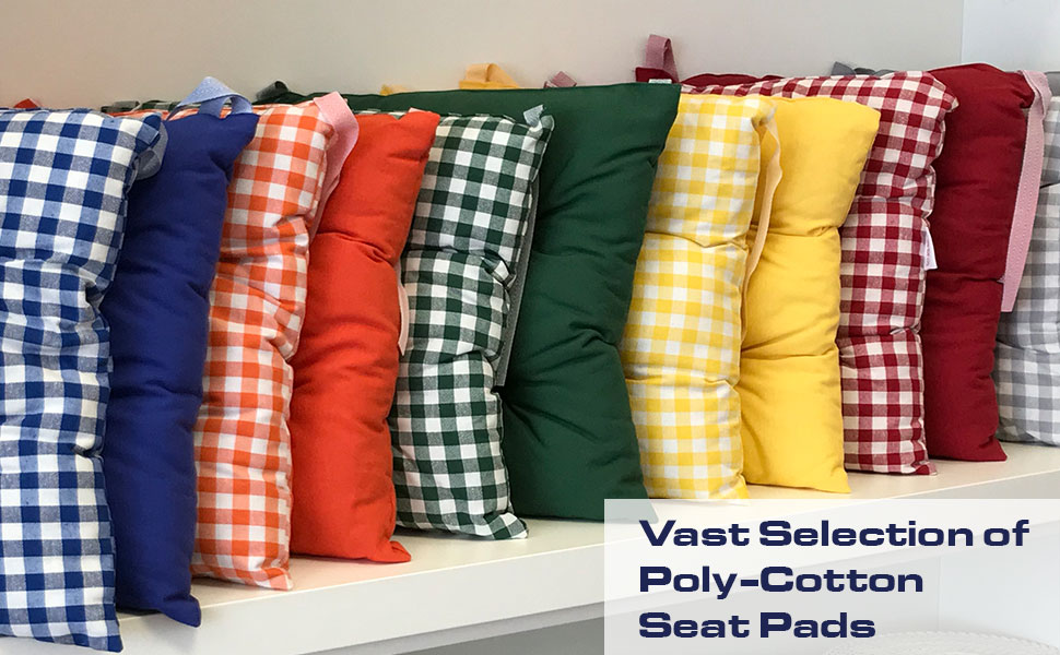 Tropik Home Colourful Seat Pads, Garden Kitchen Dining Chair Cushions