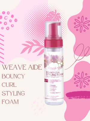 Bouncy Curl styling Foam on label