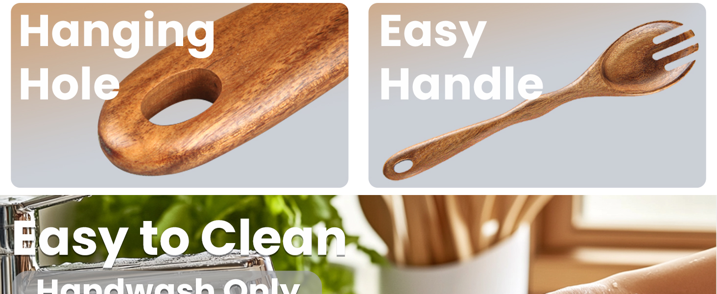 Acacia Wood Cooking Utensils