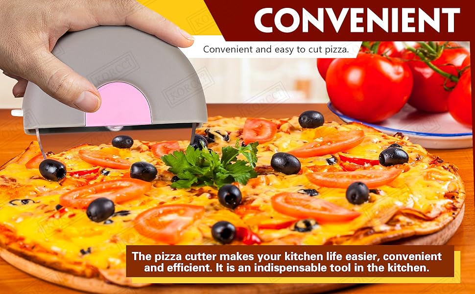 Pizza Cutter Wheel, Pizza Slicer Cutter with Protective