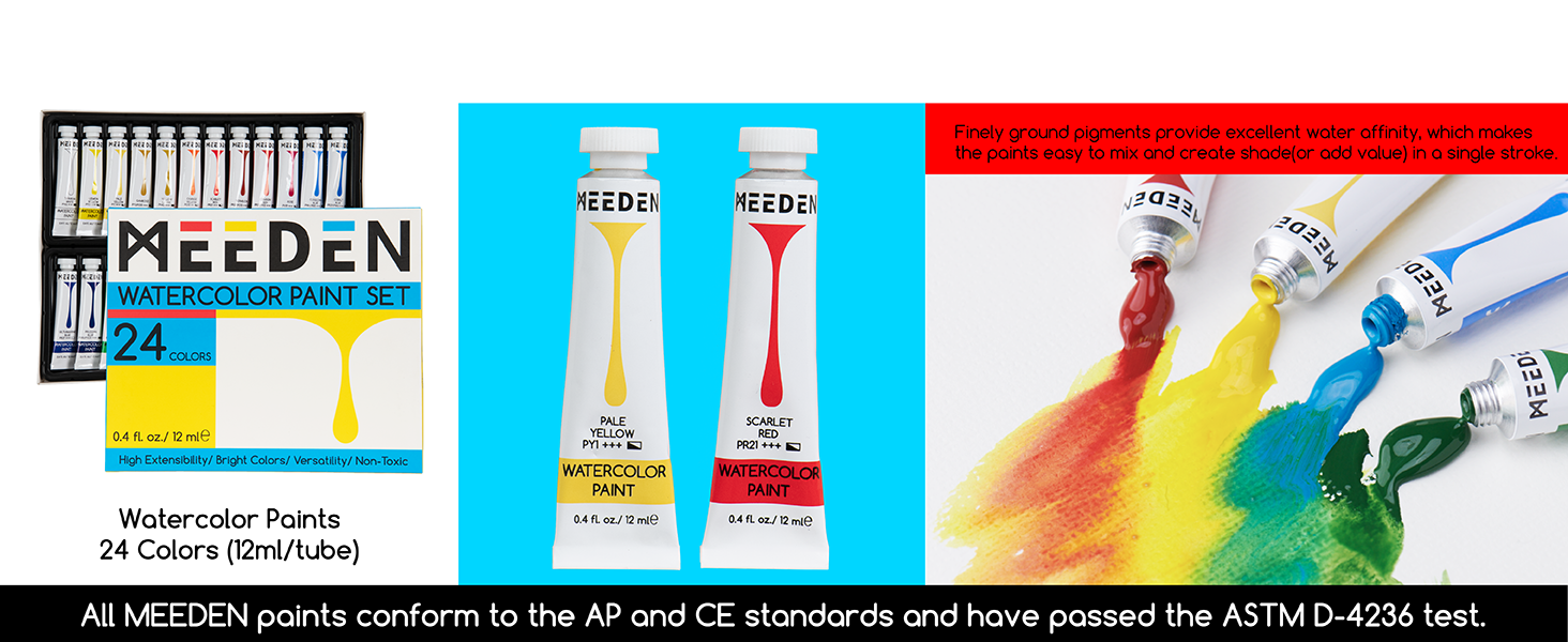 MEEDEN Painting Set with Paints and Easels Art Supplies with Acrylic