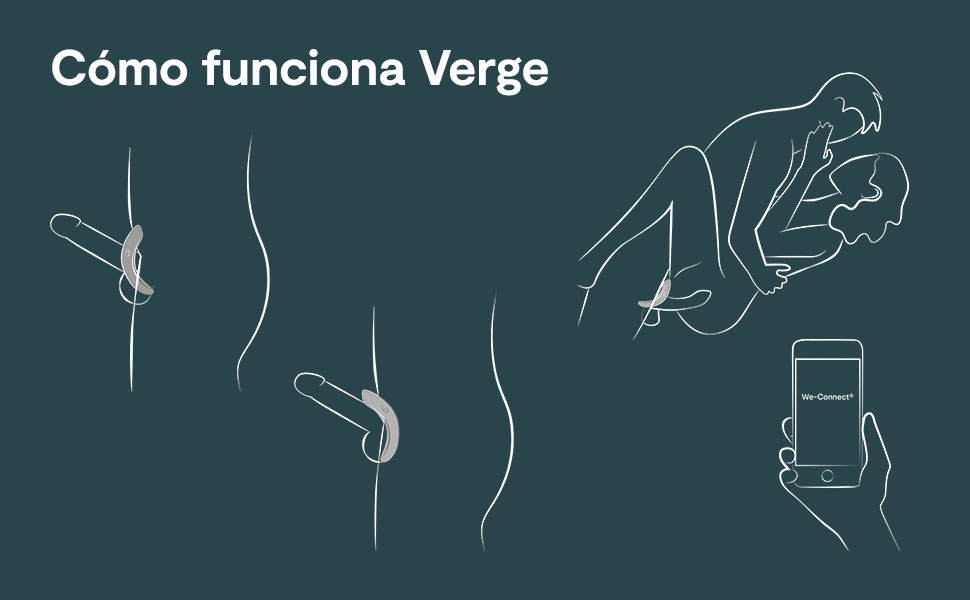 We-Vibe Verge Anillo de pene vibrante silicona para ...