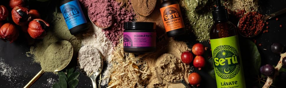 Setu Family Shot with Ingredients