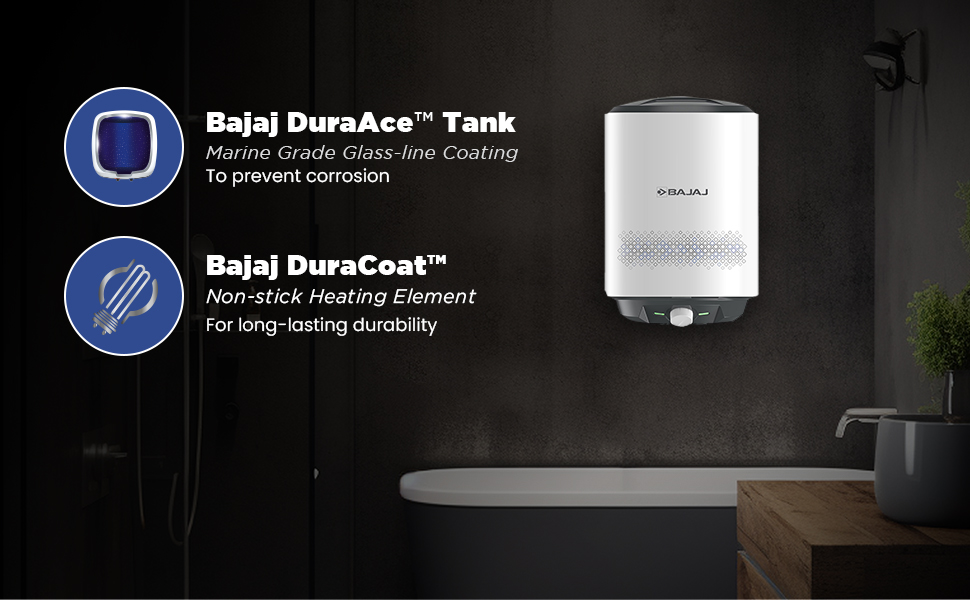 bajaj water heater for home, geyser, water geyser for bathroom , fast heating water heater