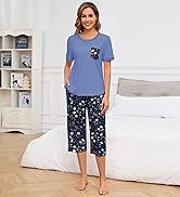 Namatime Womens Cotton Pajama Sets 2 Piece Lounge Set Stripe