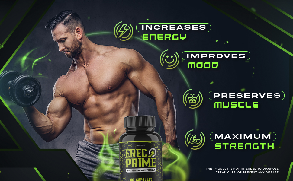ErecPrime Advance Formula, Improves mood, Increases Energy, ErecPrime Capsule, Erecprime for Men.