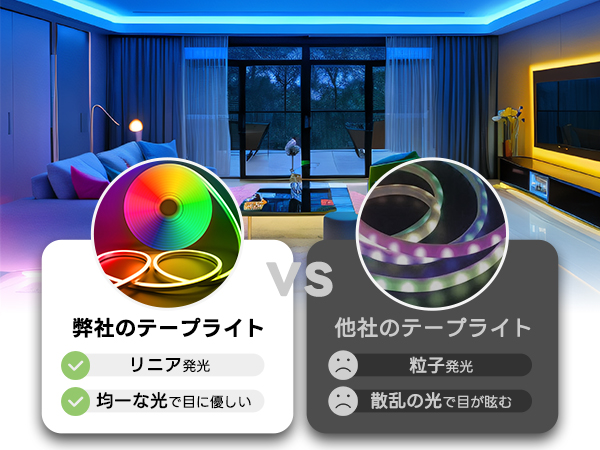 Amazon.co.jp: SPAHER LEDテープライト USB RGBIC チューブ