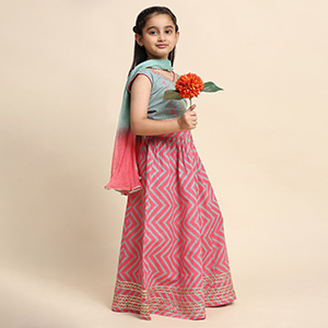 Ethnic Anarkali with dupatta