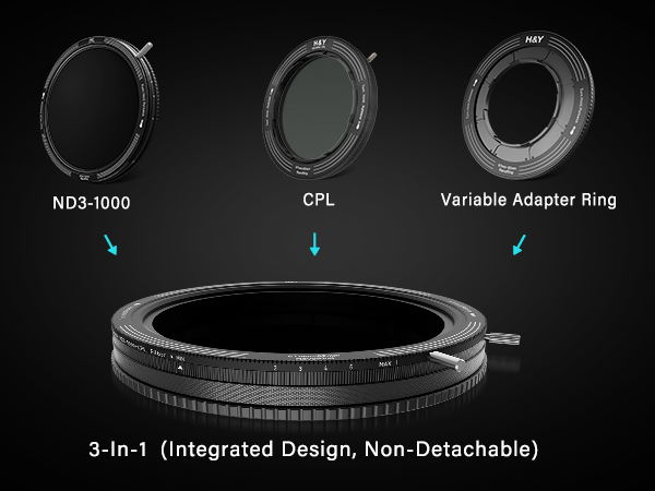 H&amp;Y Revoring  Variable ND＋CPL  67-82ｍｍ Amazon.com : H&Y RevoRing 67-82mm ND400 Magnetic Filter 8.5