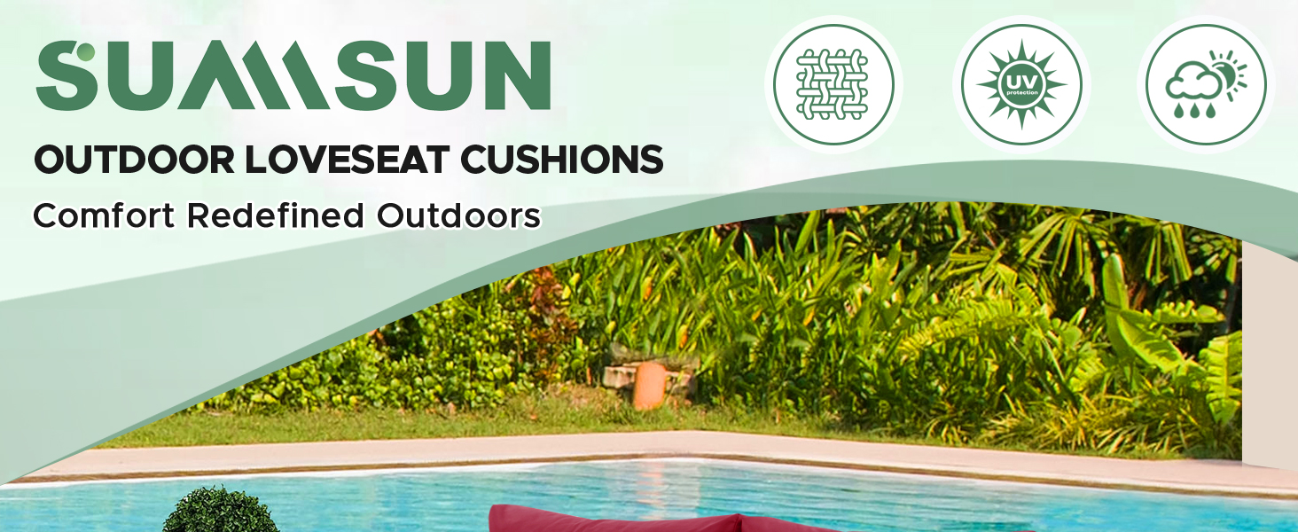 outdoor loveseat cushions for patio furniture