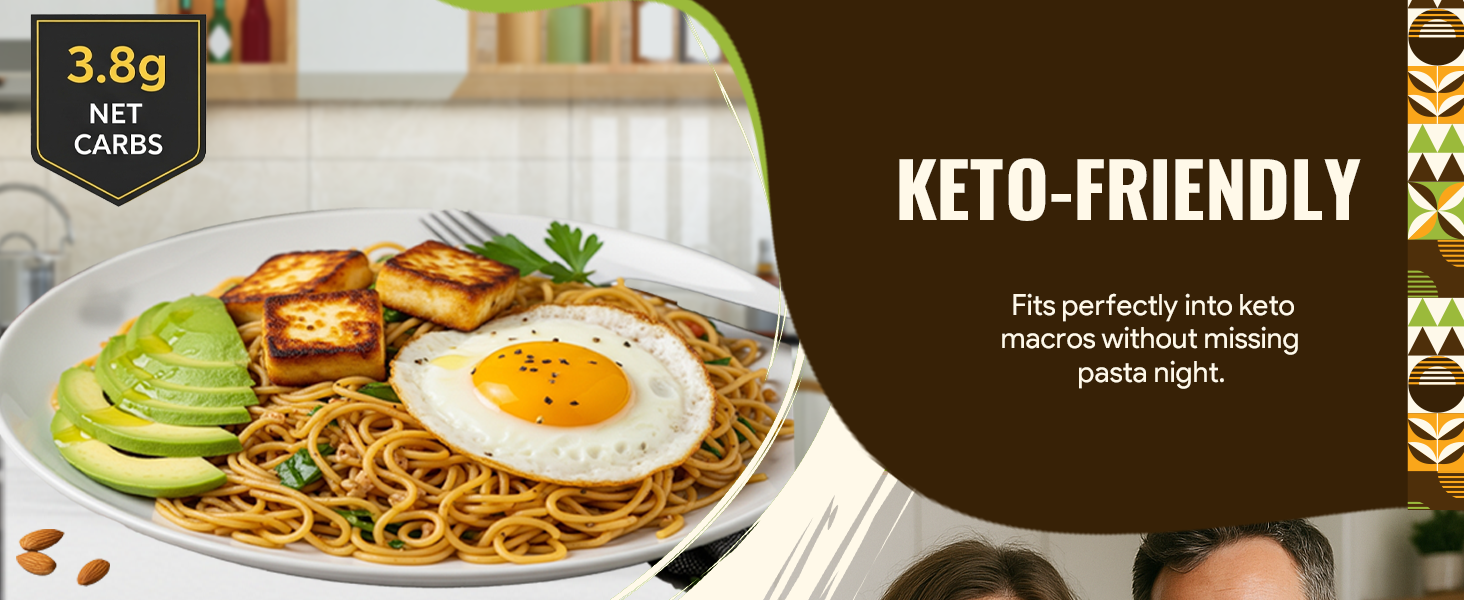 Buy Now Nutribarn Keto Noodles Spaghetti, 100 Gms, 1 Pack, 3.8G Net 19 Keto