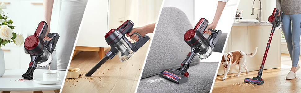 Amazon | 掃除機 コードレス 20000paパワフル吸引力 着脱式