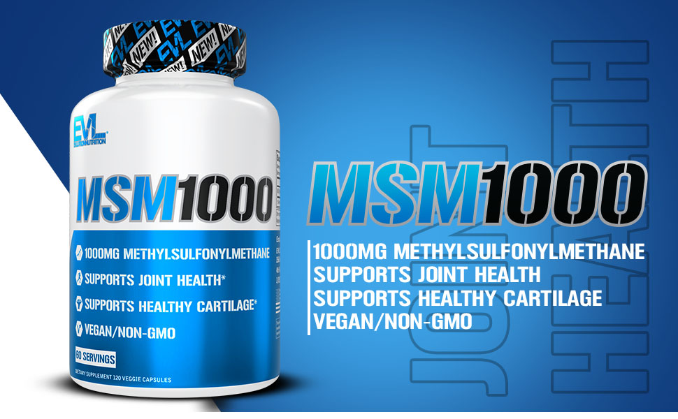 Evlution Nutrition MSM10001000 MG Methylsulfonylmethane