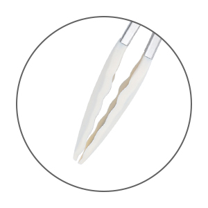 white silicone serving tongs