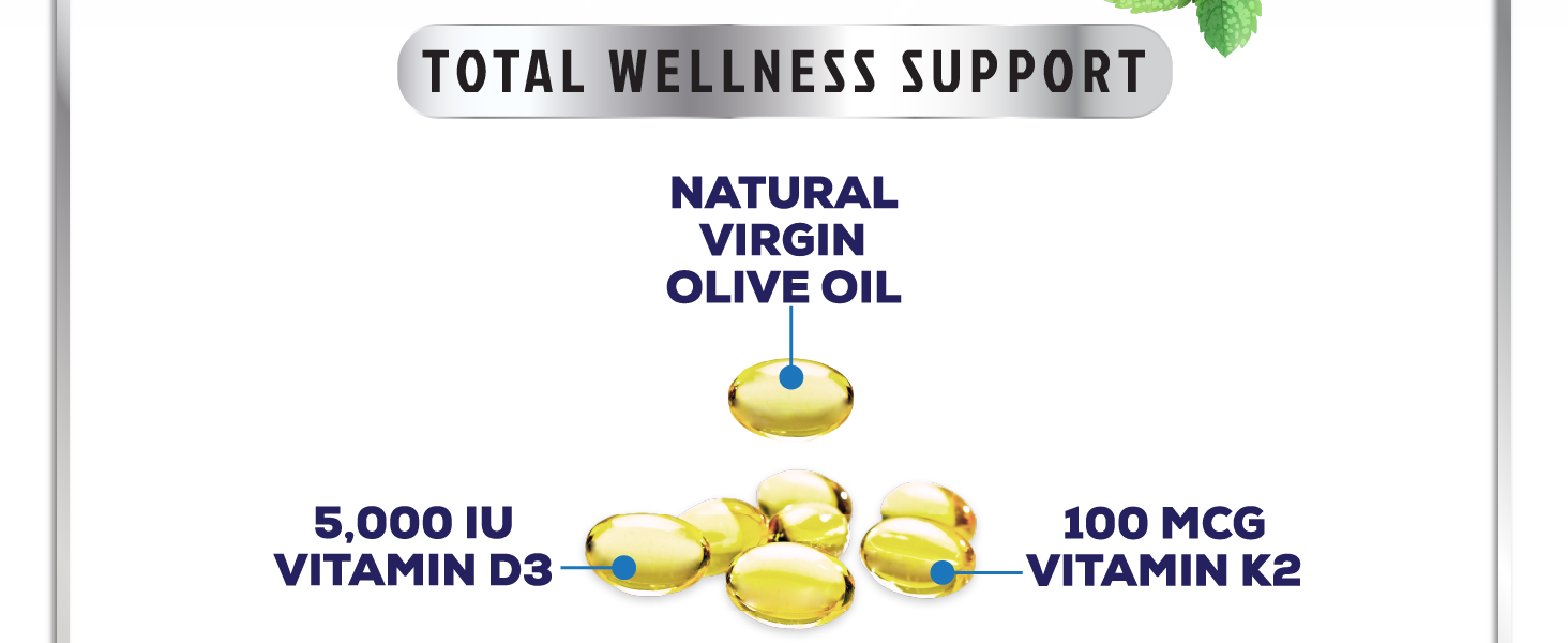 k2 vitamin d 5000 iu total wellness support