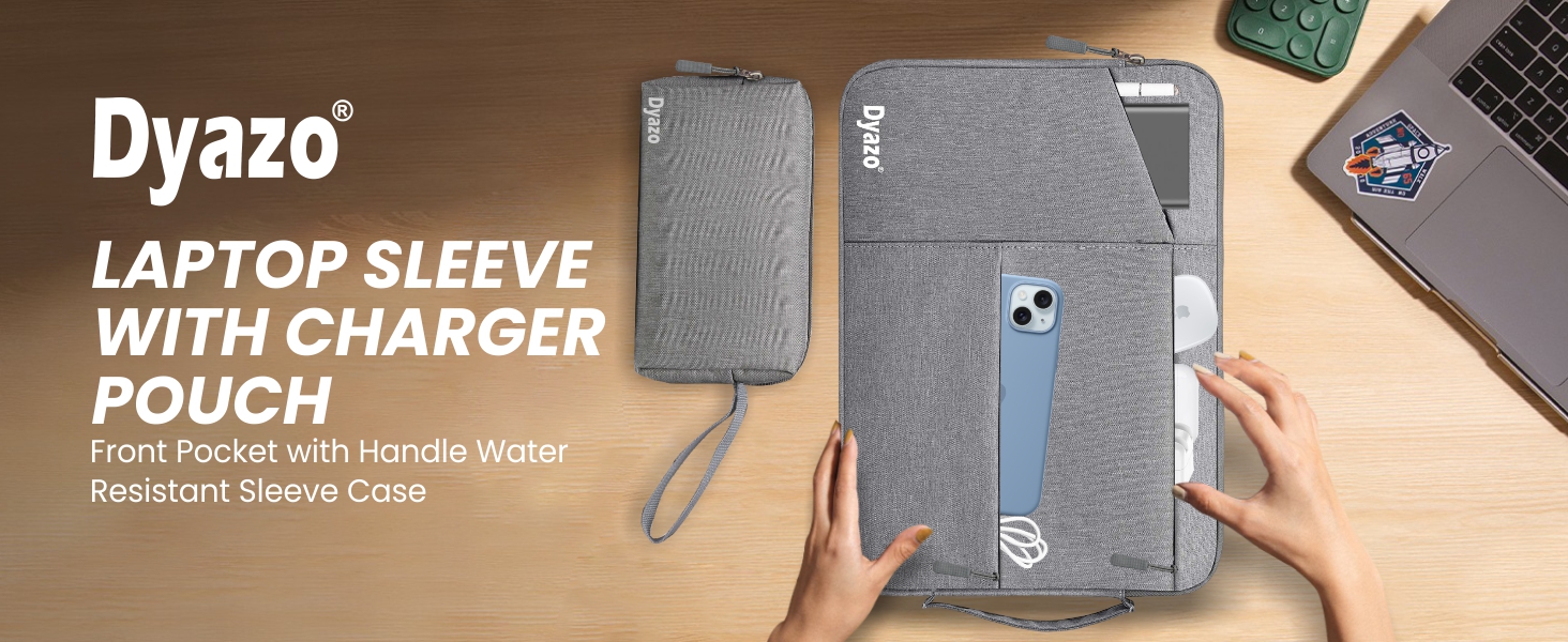 Laptop Sleeve with Charger Pouch