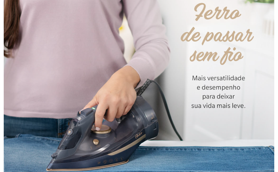 Ferro de Passar Oster, 2 em 1, Sem Fio
