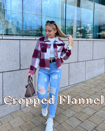 cropped plaid jacket