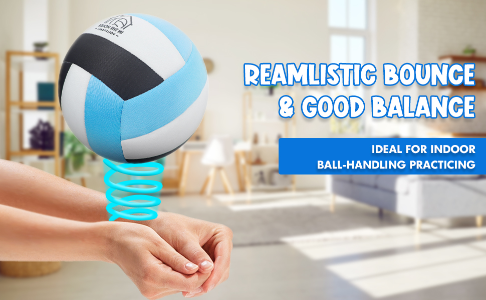 Softy Volleyball, Indoor Volleyballs for Inside House and Yard, Safe and Silent Volleyball for Boys