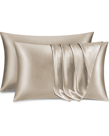 taupe silk satin pillowcase pillow covers pillowcases