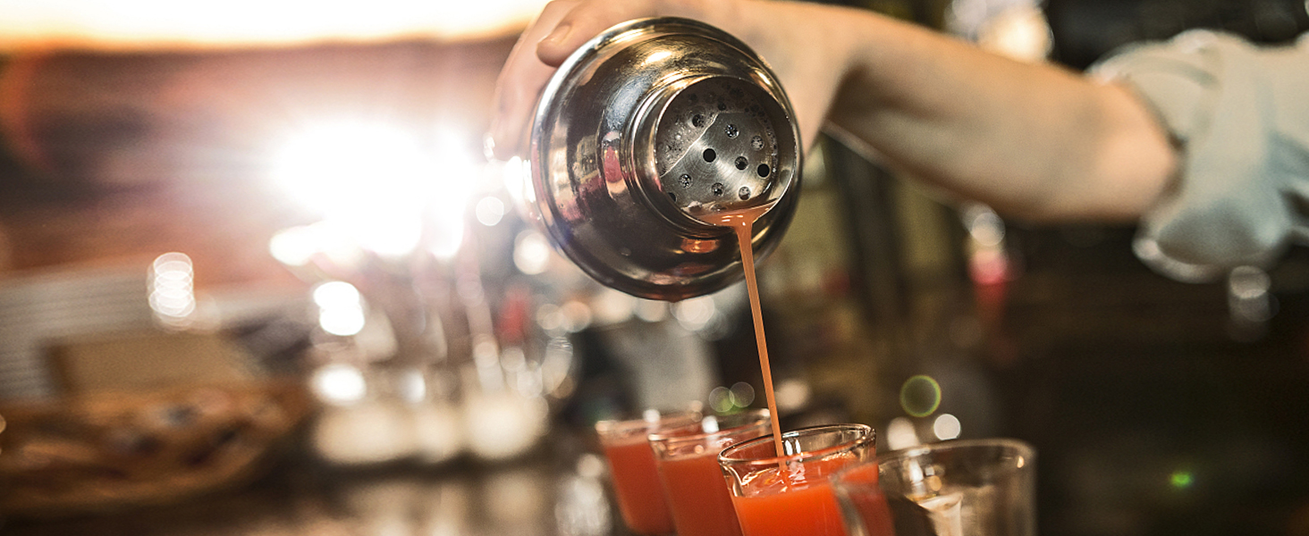 LIVEHITOP Cocktail Set, Edelstahl Coktailmixset Cocktailset