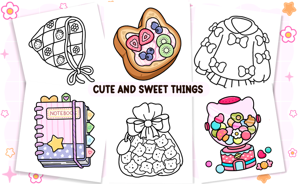 simple coloring book for adults, cute and groovy coloring book, easy coloring book for adults