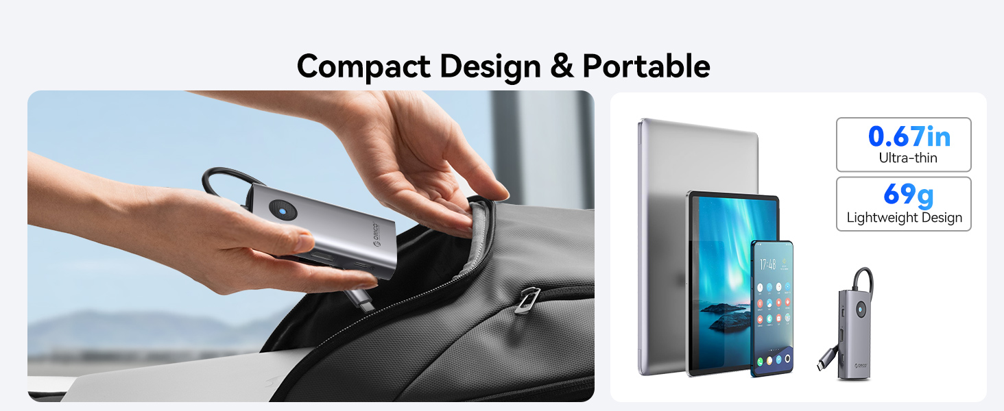 6-in-1 USB C Docking Station