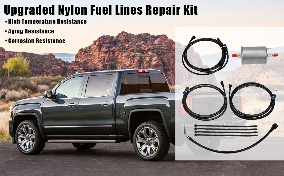 Nylon Fuel Lines Kit Fit for Chevy Silverado GMC Sierra