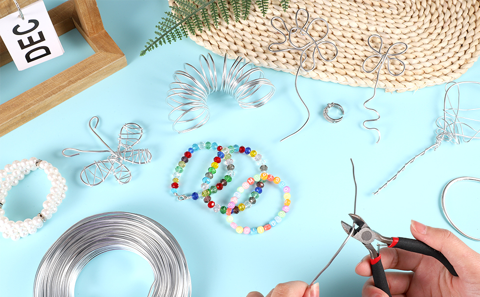 Yoosso Craft Wire 2 mm x 30 m, Wire for Crafts, Jewellery Wire