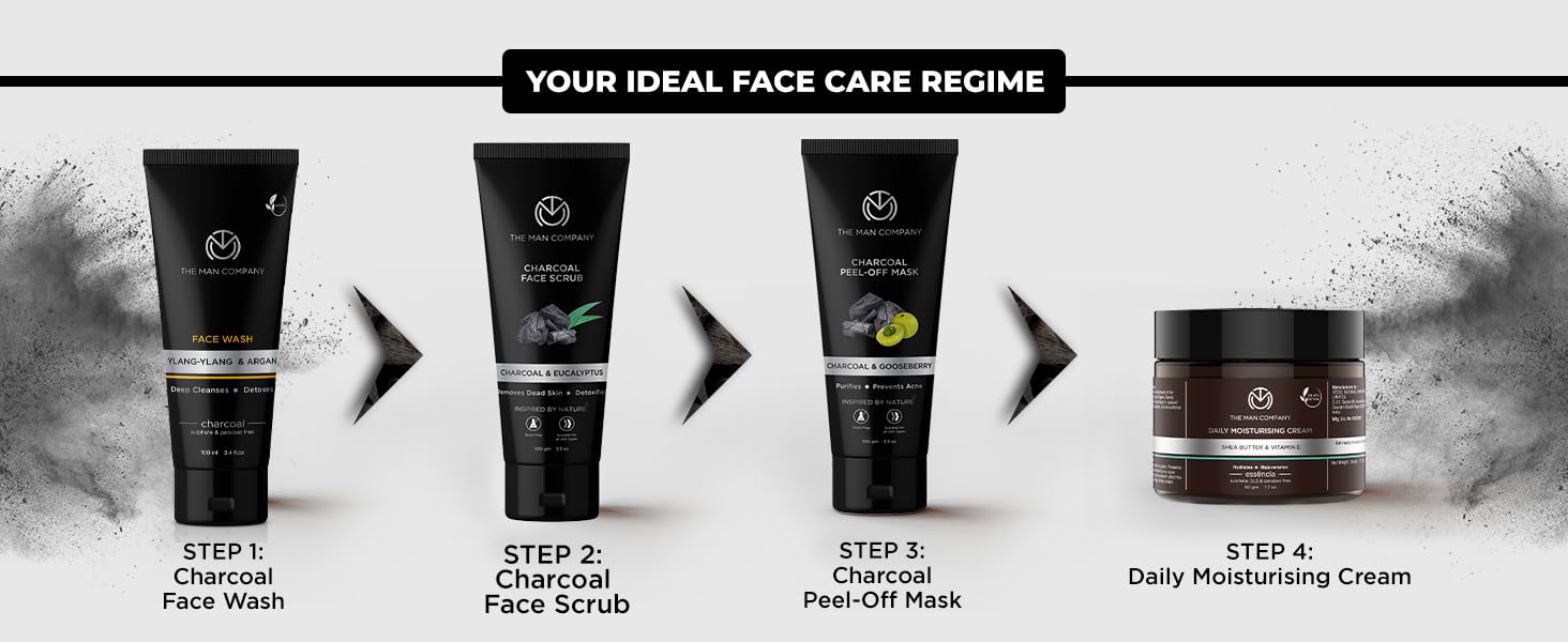 The Man Company Activated Charcoal Face Wash for Men Ylang Ylang