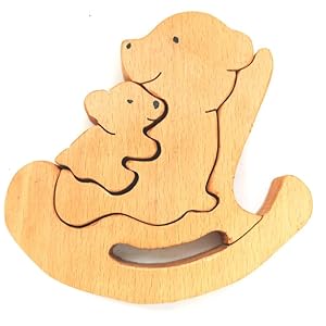 Teddy/Panda Rocking Baby and Mummy Jigsaw Puzzle Game