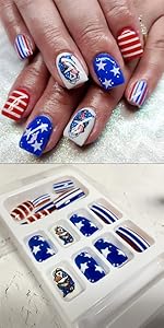 4 of July Press on Nails