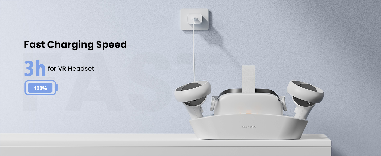 GEEKERA Charging Dock for Meta Oculus Quest 2