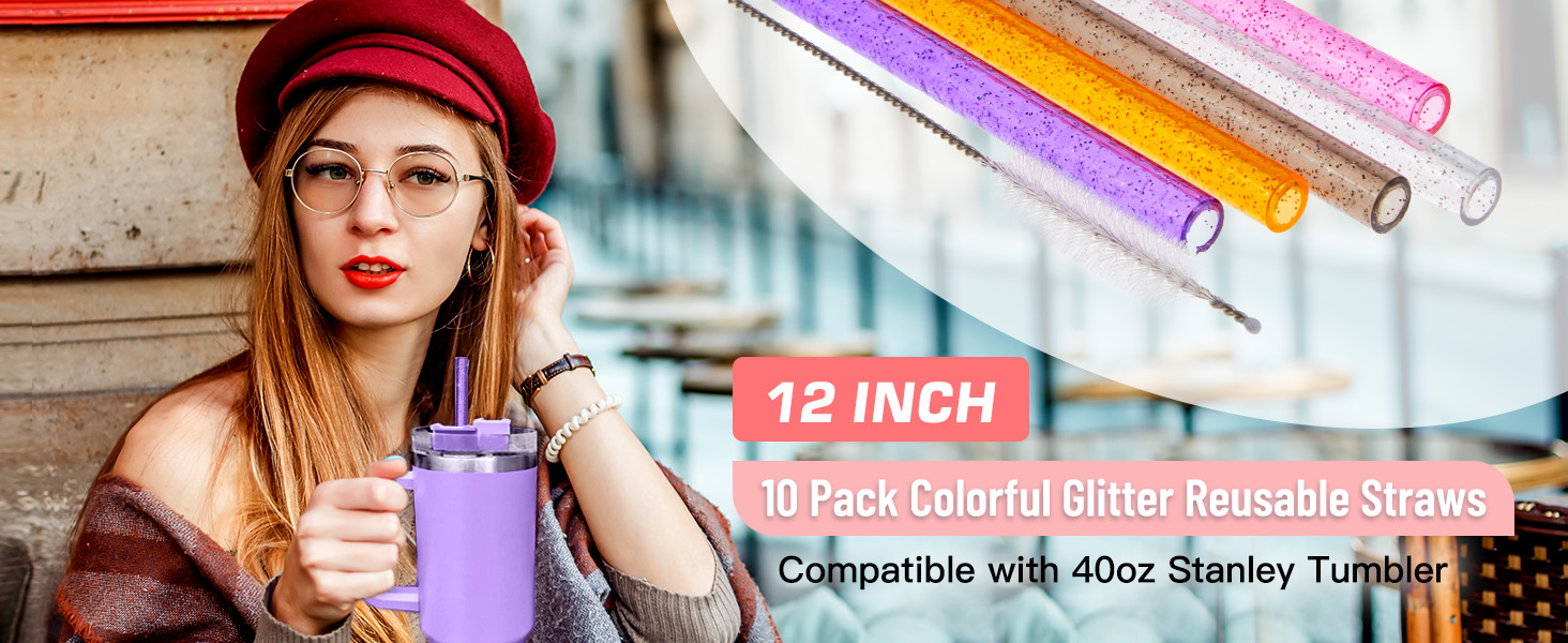 Replacement Straws Compatible with Stanley