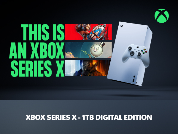 Amazon.com: Xbox Series X - All Digital Gaming Console - 1TB