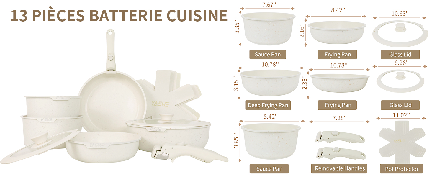 YASHE Batterie de Cuisine Crème Passe au Four Antiadhésif pour Induction D66a1133 074d 4a96 A27b 7693ced52dba. CR0,0,1464,600 PT0 SX1464 V1