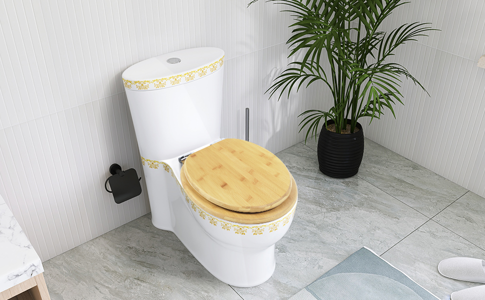 bamboo toilet seat