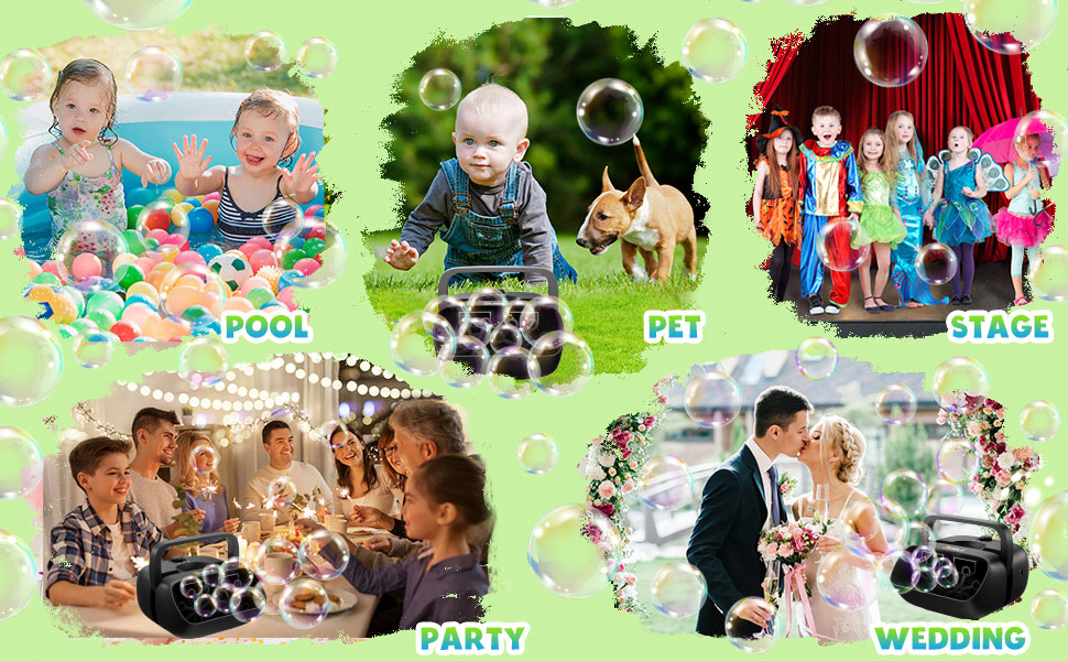 Professional Bubble Machine, 20000+Big Bubbles Per Minute Bubble