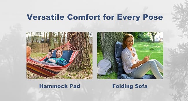  self inflating camping pad hammock sleeping pad inflatable camping mattress inflatable mat